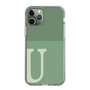 Slim Protection Case［ Original - initial two tone - U green ］
