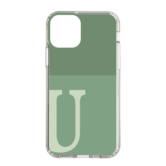 Slim Protection Case［ Original - initial two tone - U green ］