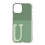 Slim Protection Case［ Original - initial two tone - U green ］