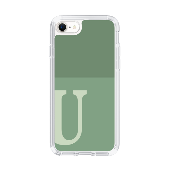 Slim Protection Case［ Original - initial two tone - U green ］