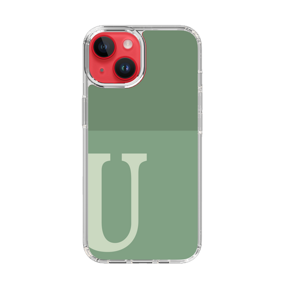 Slim Protection Case［ Original - initial two tone - U green ］