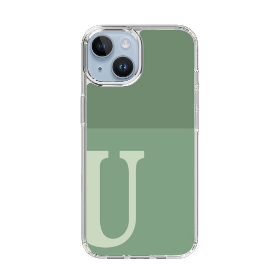 Slim Protection Case［ Original - initial two tone - U green ］