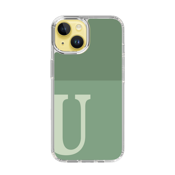 Slim Protection Case［ Original - initial two tone - U green ］