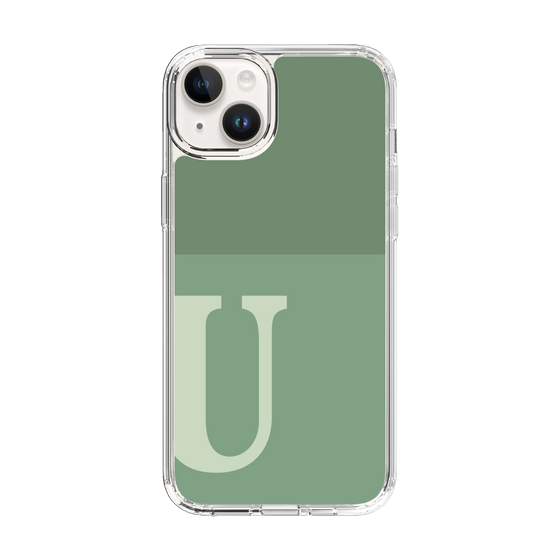 Slim Protection Case［ Original - initial two tone - U green ］