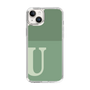 Slim Protection Case［ Original - initial two tone - U green ］