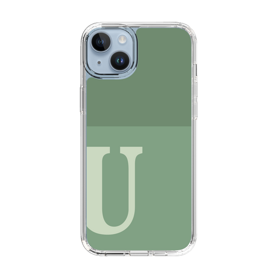 Slim Protection Case［ Original - initial two tone - U green ］