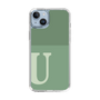 Slim Protection Case［ Original - initial two tone - U green ］