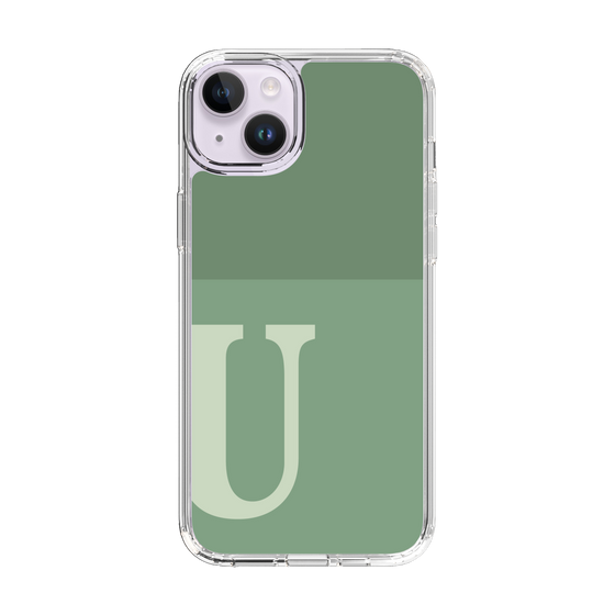 Slim Protection Case［ Original - initial two tone - U green ］