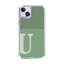 Slim Protection Case［ Original - initial two tone - U green ］