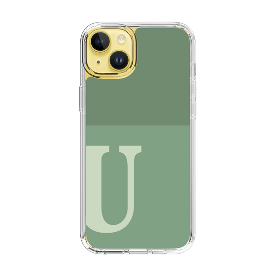 Slim Protection Case［ Original - initial two tone - U green ］