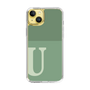 Slim Protection Case［ Original - initial two tone - U green ］