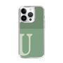 Slim Protection Case［ Original - initial two tone - U green ］