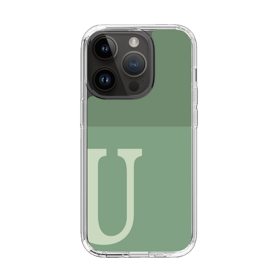 Slim Protection Case［ Original - initial two tone - U green ］