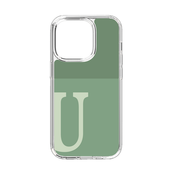 Slim Protection Case［ Original - initial two tone - U green ］