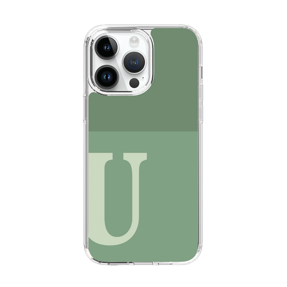 Slim Protection Case［ Original - initial two tone - U green ］