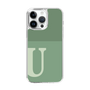 Slim Protection Case［ Original - initial two tone - U green ］