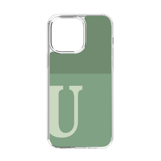 Slim Protection Case［ Original - initial two tone - U green ］