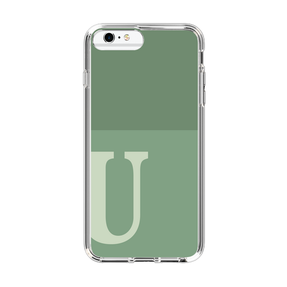 Slim Protection Case［ Original - initial two tone - U green ］