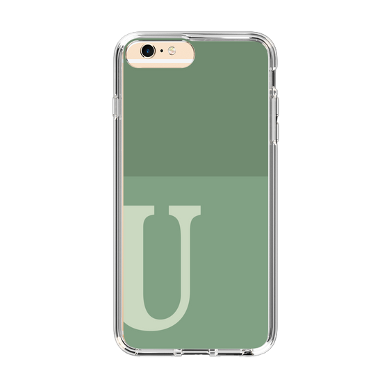 Slim Protection Case［ Original - initial two tone - U green ］