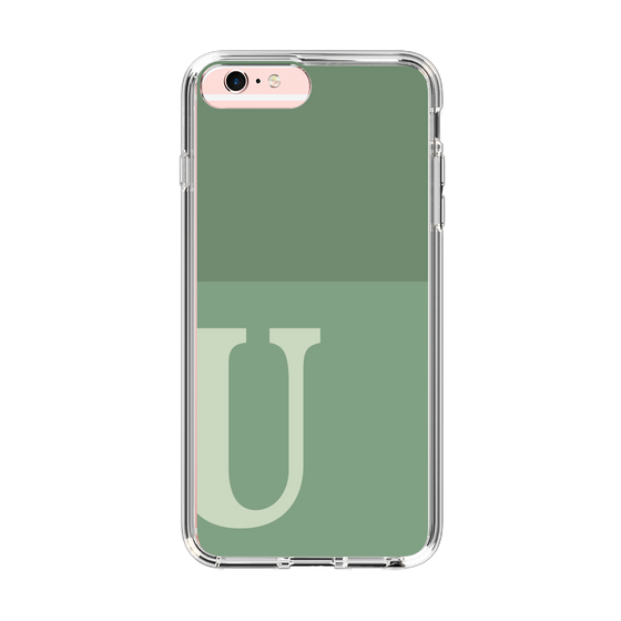 Slim Protection Case［ Original - initial two tone - U green ］