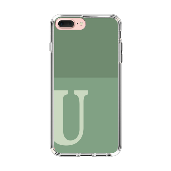 Slim Protection Case［ Original - initial two tone - U green ］