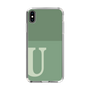 Slim Protection Case［ Original - initial two tone - U green ］