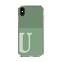 Slim Protection Case［ Original - initial two tone - U green ］
