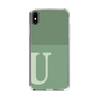 Slim Protection Case［ Original - initial two tone - U green ］