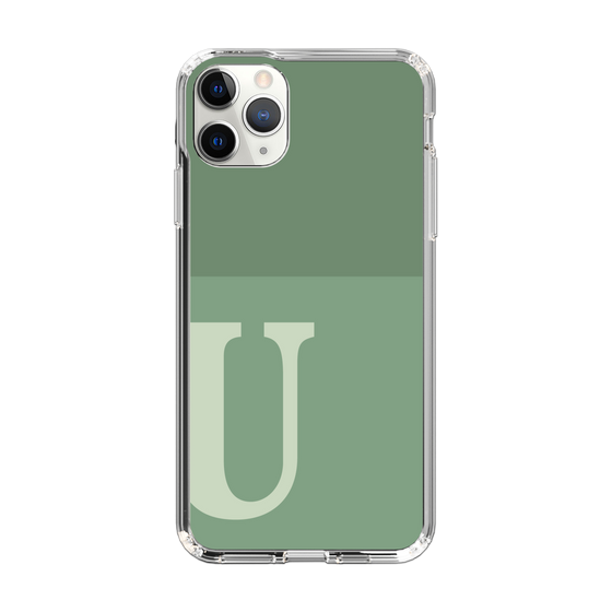 Slim Protection Case［ Original - initial two tone - U green ］