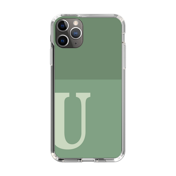 Slim Protection Case［ Original - initial two tone - U green ］