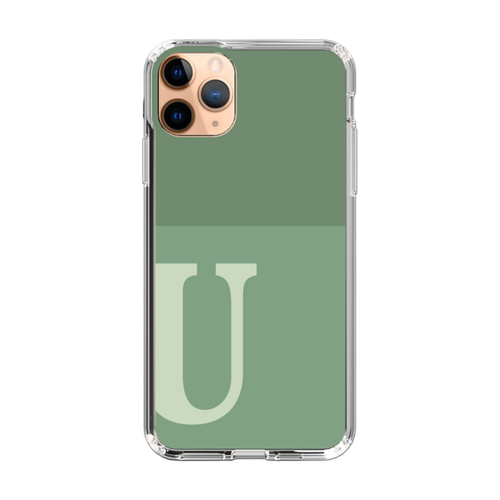 Slim Protection Case［ Original - initial two tone - U green ］