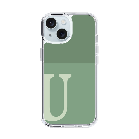 Slim Protection Case［ Original - initial two tone - U green ］