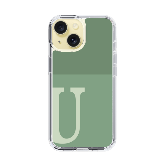 Slim Protection Case［ Original - initial two tone - U green ］
