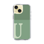 Slim Protection Case［ Original - initial two tone - U green ］