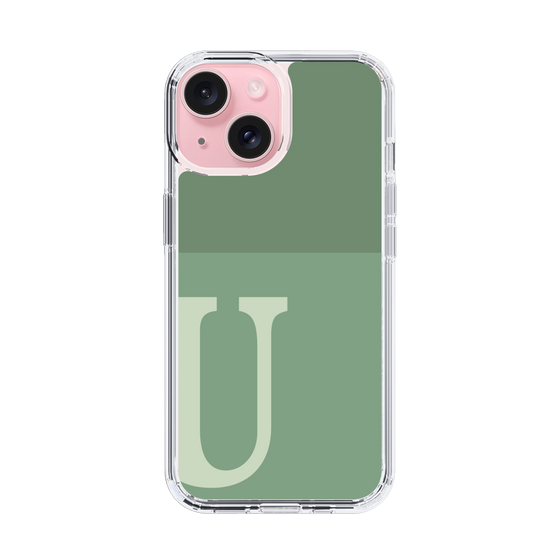 Slim Protection Case［ Original - initial two tone - U green ］