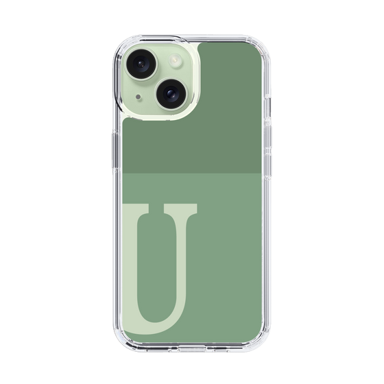 Slim Protection Case［ Original - initial two tone - U green ］