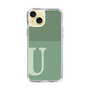 Slim Protection Case［ Original - initial two tone - U green ］