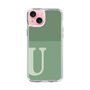 Slim Protection Case［ Original - initial two tone - U green ］