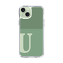 Slim Protection Case［ Original - initial two tone - U green ］