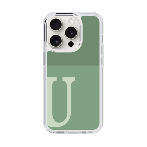 Slim Protection Case［ Original - initial two tone - U green ］