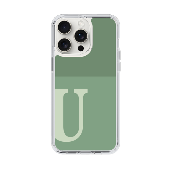 Slim Protection Case［ Original - initial two tone - U green ］