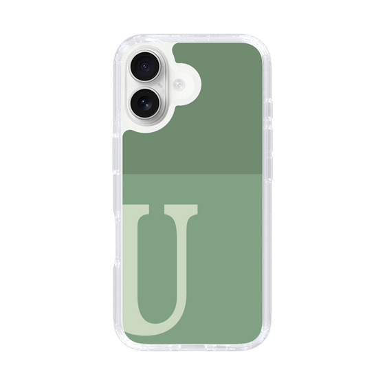Slim Protection Case［ オリジナル - initial two tone - U green ］