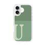 Slim Protection Case［ オリジナル - initial two tone - U green ］