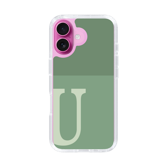 Slim Protection Case［ オリジナル - initial two tone - U green ］