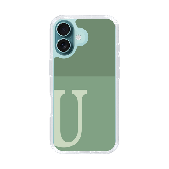 Slim Protection Case［ オリジナル - initial two tone - U green ］