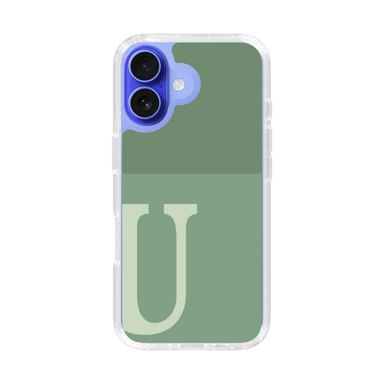 Slim Protection Case［ オリジナル - initial two tone - U green ］