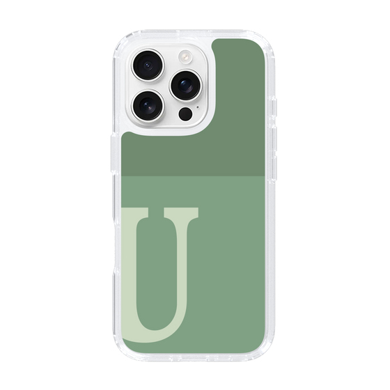 Slim Protection Case［ オリジナル - initial two tone - U green ］