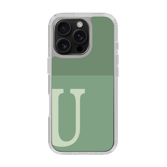 Slim Protection Case［ オリジナル - initial two tone - U green ］