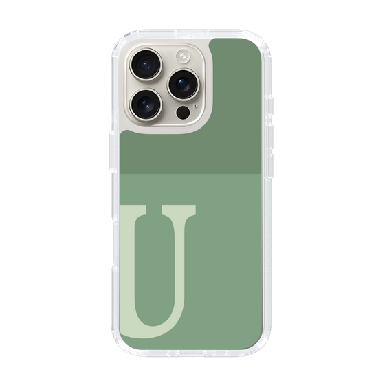 Slim Protection Case［ オリジナル - initial two tone - U green ］