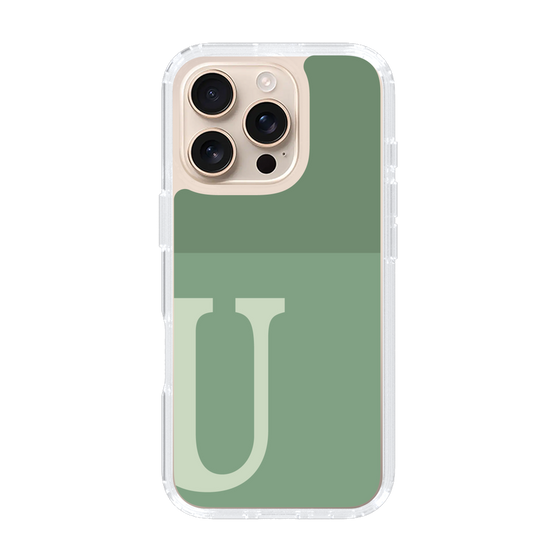 Slim Protection Case［ オリジナル - initial two tone - U green ］